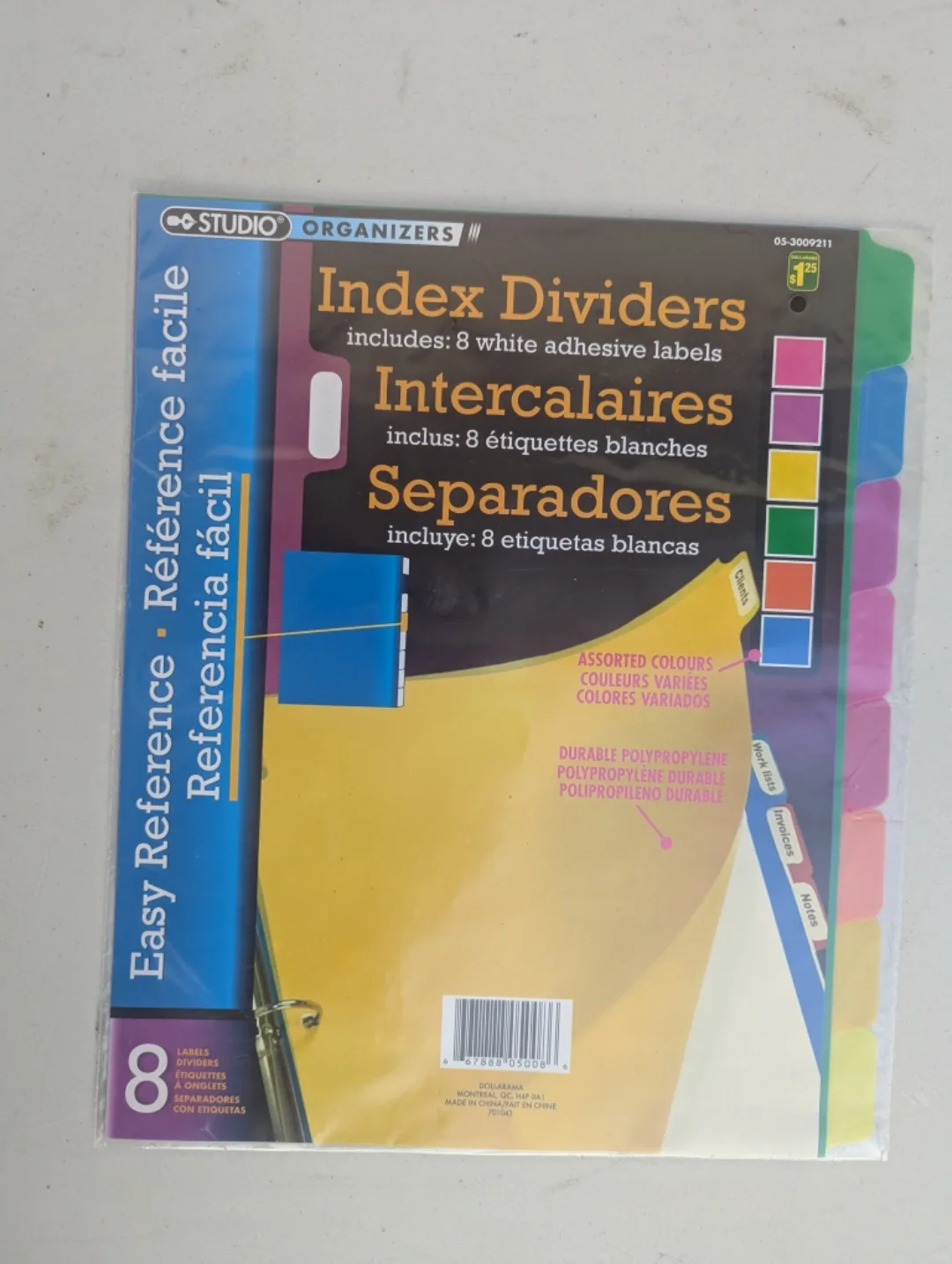 Studio Organizers Index Dividers - New thumbnail