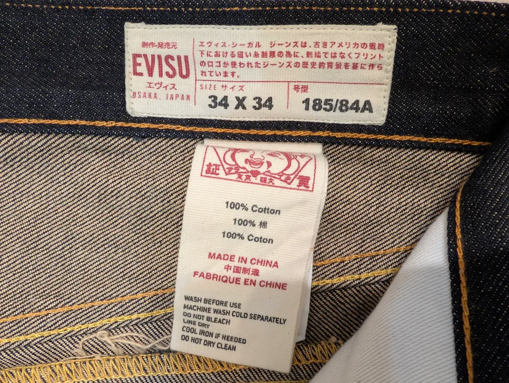 Evisu Jeans Size 34x34 image indicator(6)