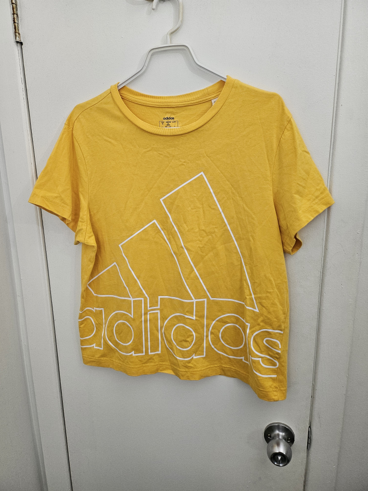 T-shirt Adidas Jaune Grand Logo Taille M