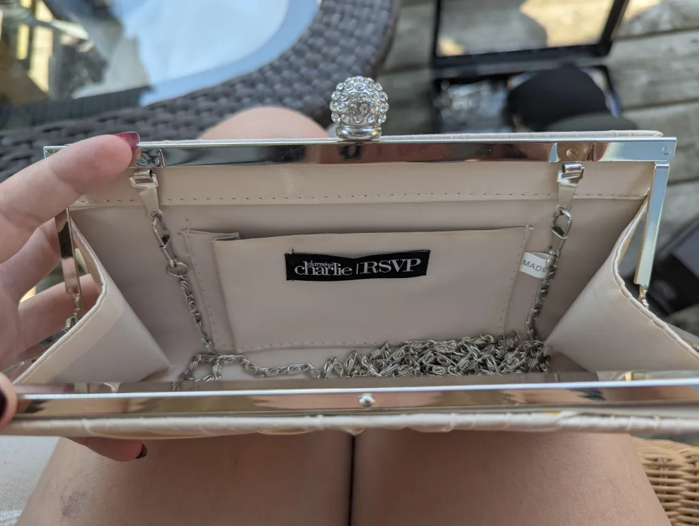 Charlie RSVP Evening Clutch - Champagne image indicator(4)