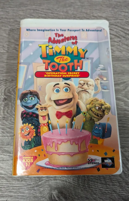 The Adventures of Timmy the Tooth VHS Tape thumbnail