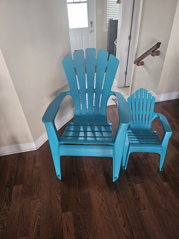 Turquoise Adirondack Chairs (Adult & Child)