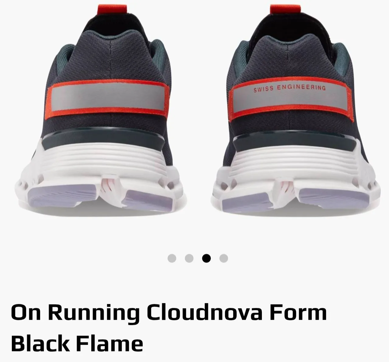 BNIB ON RUNNING SHOES CLOUDNOVA FORM, BLACK FLAME image indicator(2)