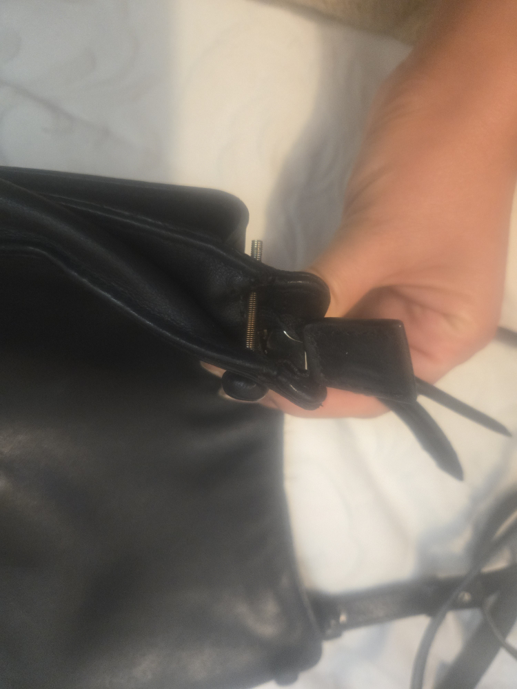 Massimo Dutti Black Leather Crossbody Bag - photo 2