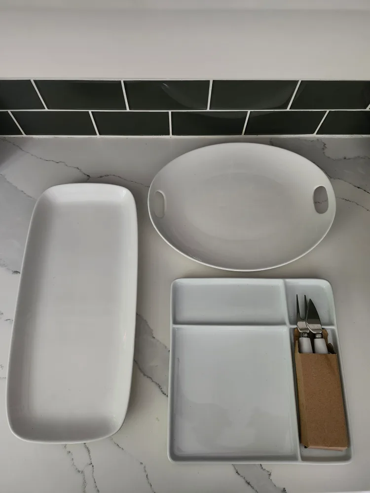 Assorted White Serving Platters thumbnail
