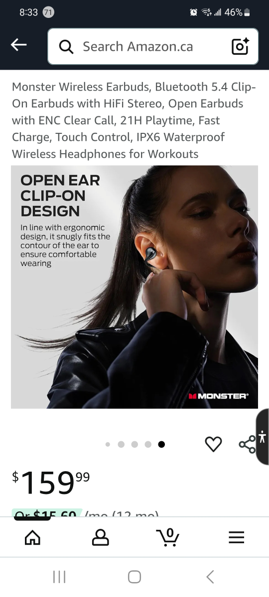 Monster Wireless Earbuds - HiFi Stereo, Open Earbuds - photo 2
