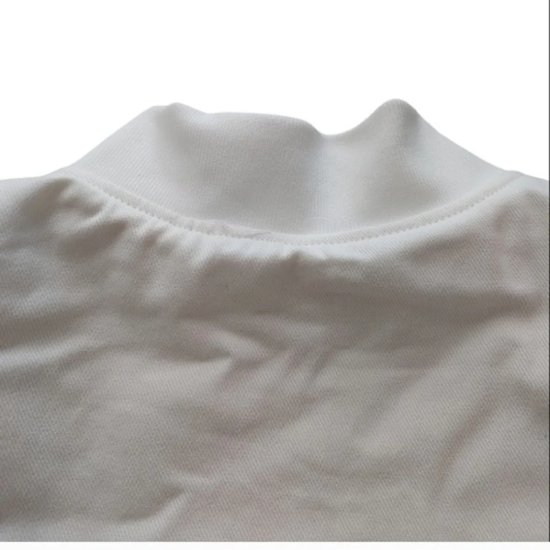 YOUNGLA White Bomber Jacket image indicator(4)