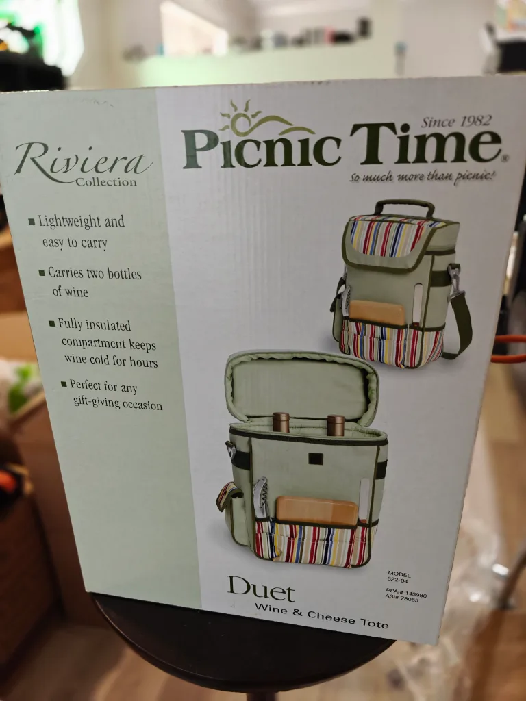 Picnic Time Riviera Duet Wine & Cheese Tote thumbnail