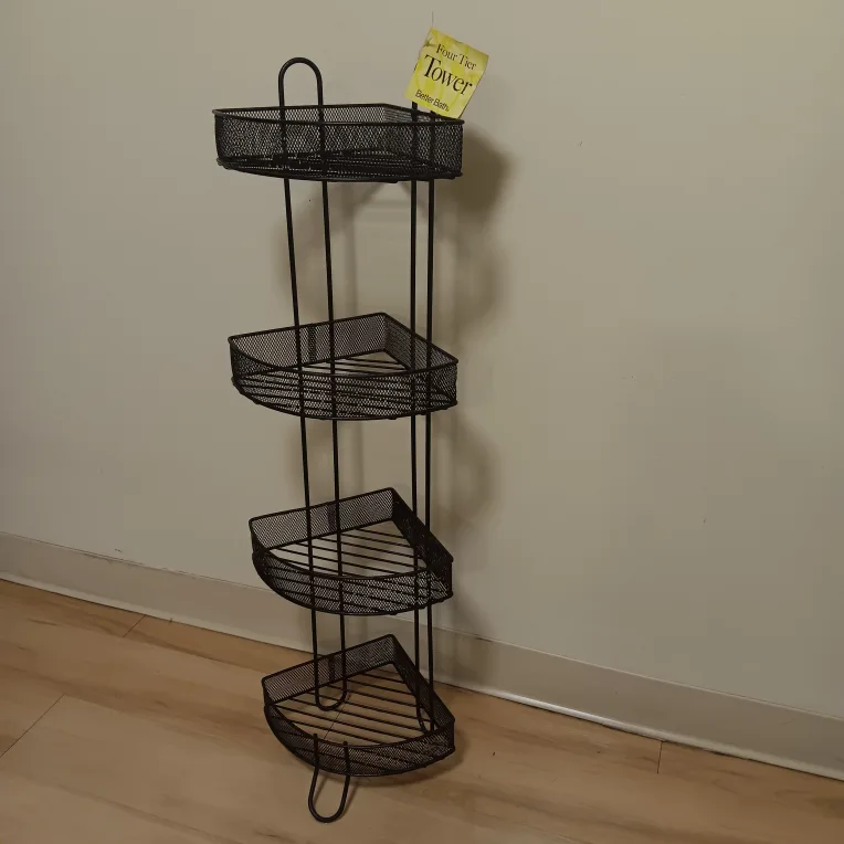 Better Bath Four Tier Corner Tower - Brown thumbnail