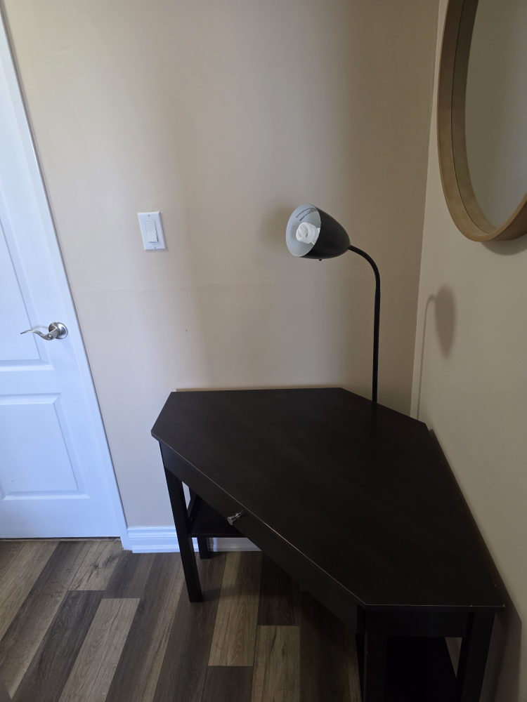 Corner Desk - Dark Brown - photo 2
