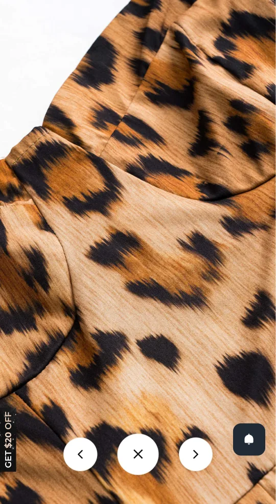Leopard Print Spaghetti Strap Dress image indicator(4)