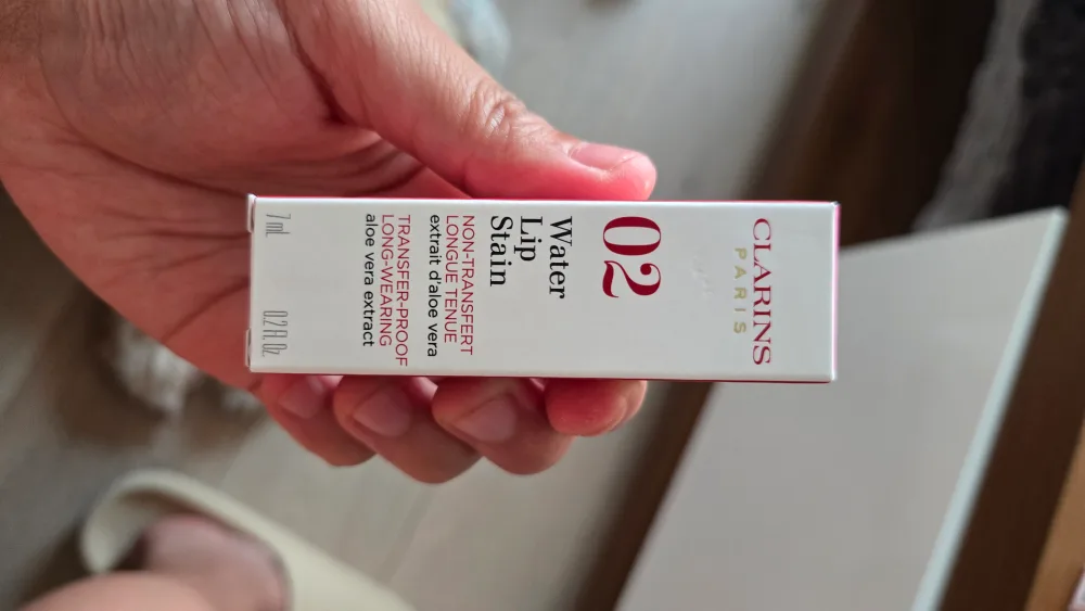 *NEW w/ box* Clarins Water Lip Stain – 02 Orange Water (7ml) image indicator(2)