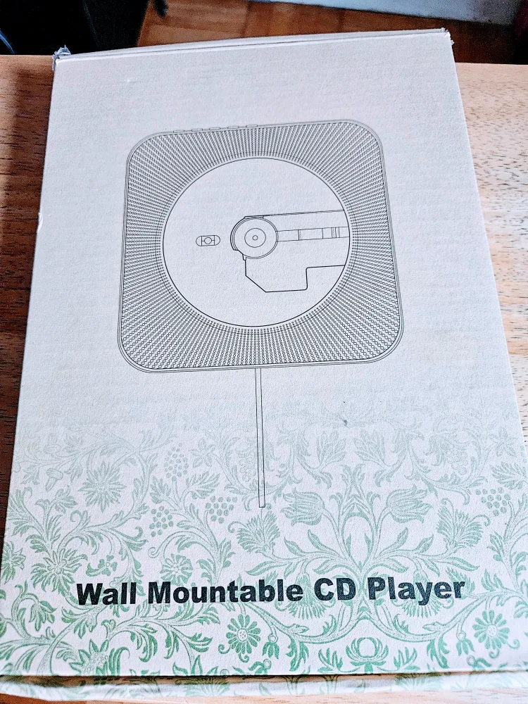 Wall Mountable Portable CD Player w/ Pulling Switch (White) NEW thumbnail
