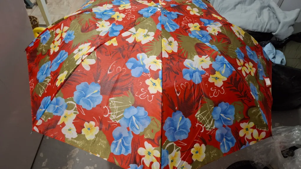 Floral Umbrella - Red, Blue, Yellow 🇨🇦 thumbnail