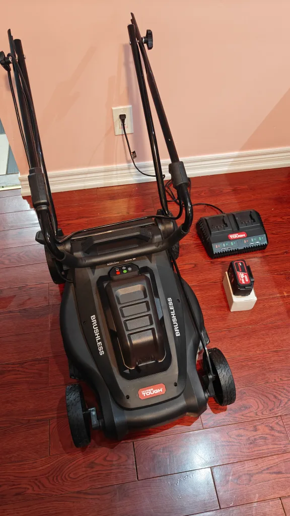 Hyper Tough Brushless Lawn Mower with one Battery & Charger thumbnail