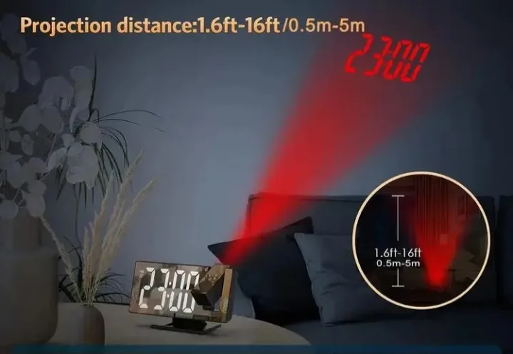 New Projection Alarm Clock - Digital LED image indicator(4)