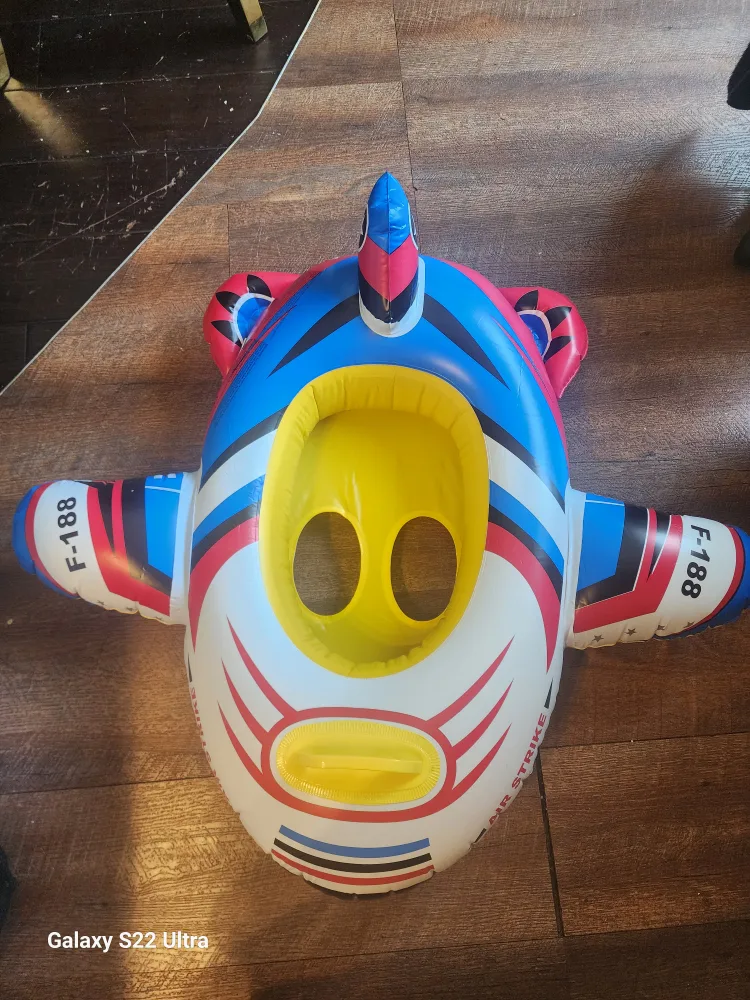 Airplane Inflatable Baby Float thumbnail