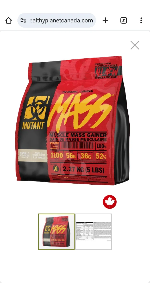MUTANT MASS 5LBS - Muscle Mass Gainer image indicator(8)