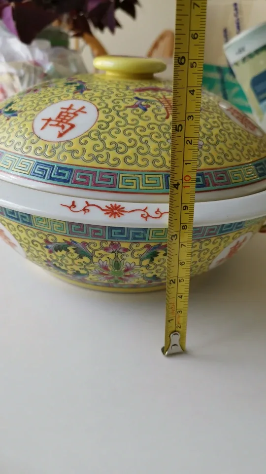 Longevity Serving Bowl with Lid & Spoon (made in 1950's) image indicator(3)