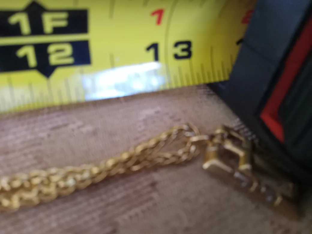 Gold-tone Cross Pendant3.49grams Necklace10.75grams image indicator(6)