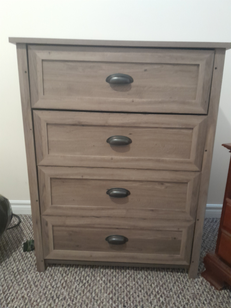 Wood 4-Drawer Chest