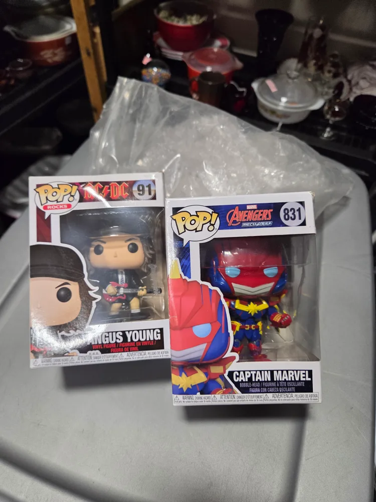 Funko Pop! Angus Young & Captain Marvel thumbnail