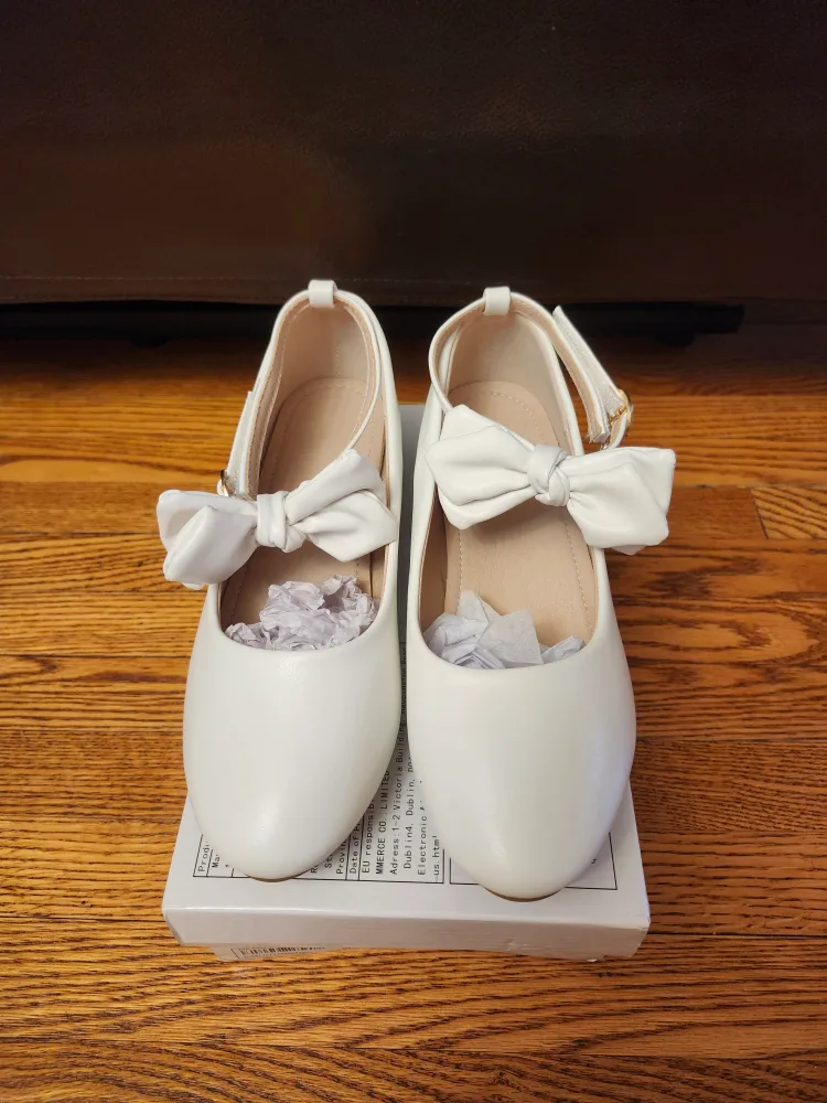 Kid Girl White Dress Shoes - Size CN35 image indicator(2)
