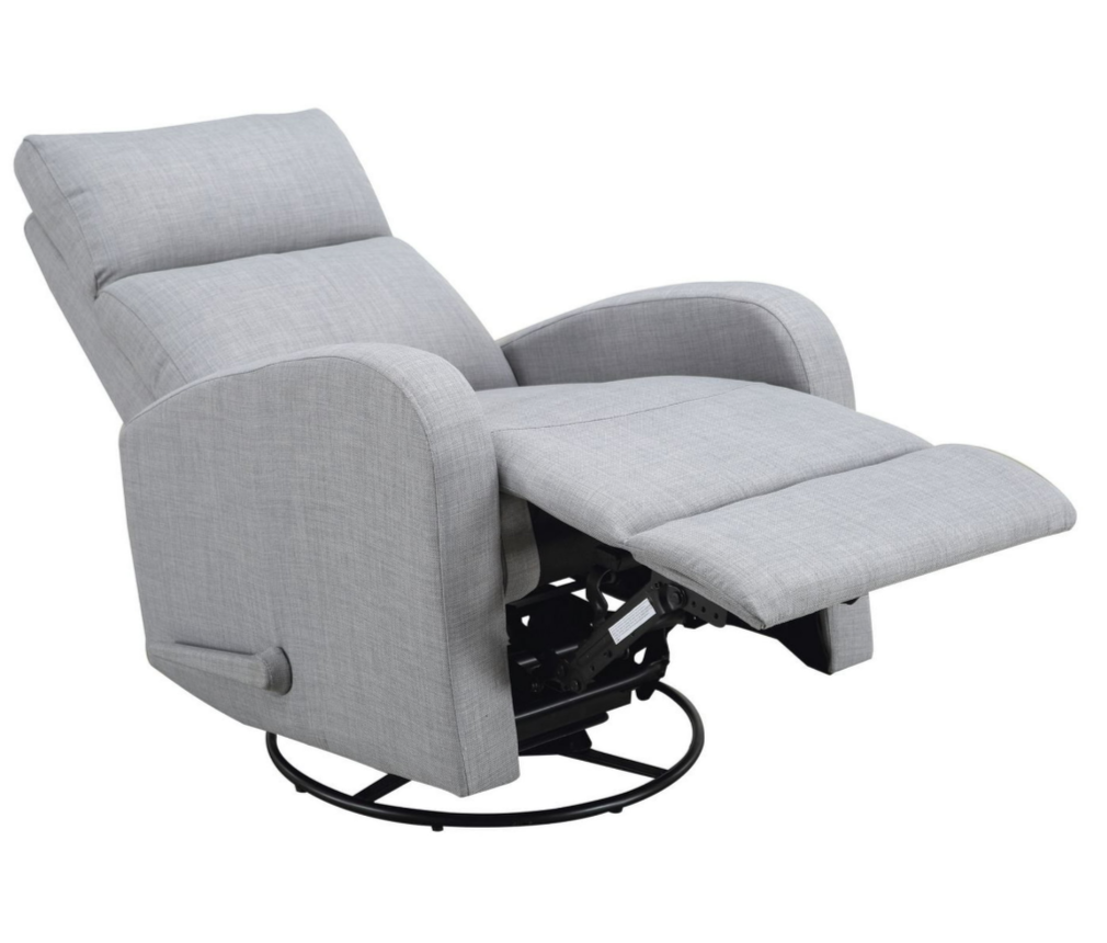 Grey Swivel Glider Recliner