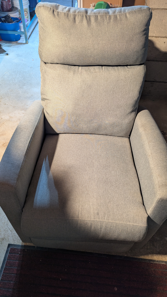 Grey Swivel Glider Recliner - photo 4