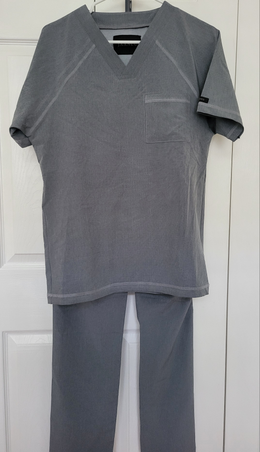 Jaanuu Men's Grey Scrub  set Size XS - photo 4