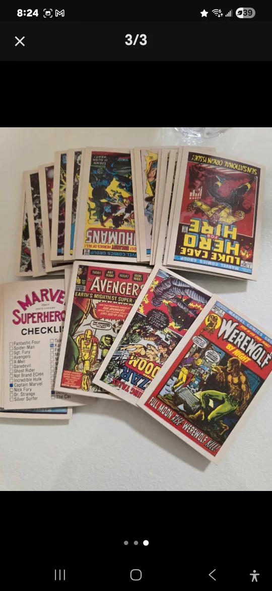 Marvel Superheroes First Issue Covers Trading Cards thumbnail