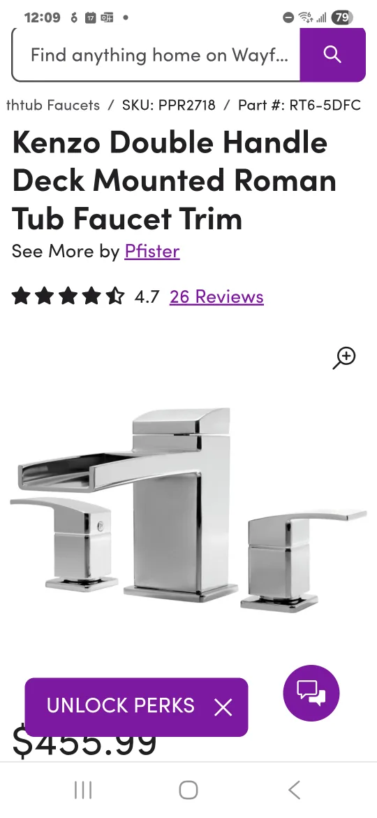 Chrome Bathroom Faucet Set - New in Box image indicator(4)