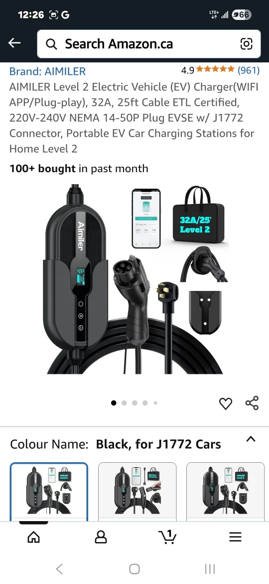 Bluetooth WiFi, NEW Level 2 EV Charger thumbnail