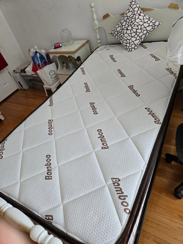 Bamboo Mattress - Single Size and wooden bed frame image indicator(3)