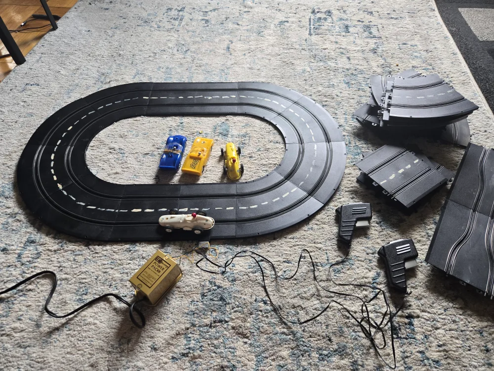 Vintage 1960's Race Car Set thumbnail