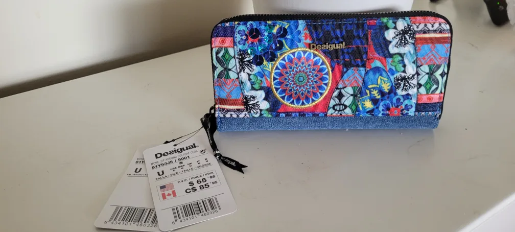 🇨🇦Desigual Zip Around Wallet - New with Tags! thumbnail