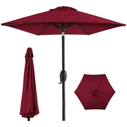 7.5 Ft Patio Umbrella - Burgundy image indicator(3)