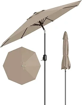 7.5 Ft Patio Umbrella - Burgundy image indicator(8)