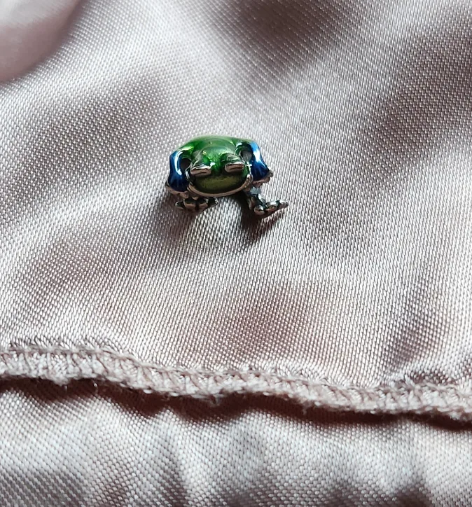 Frog Charm - Green & Blue thumbnail