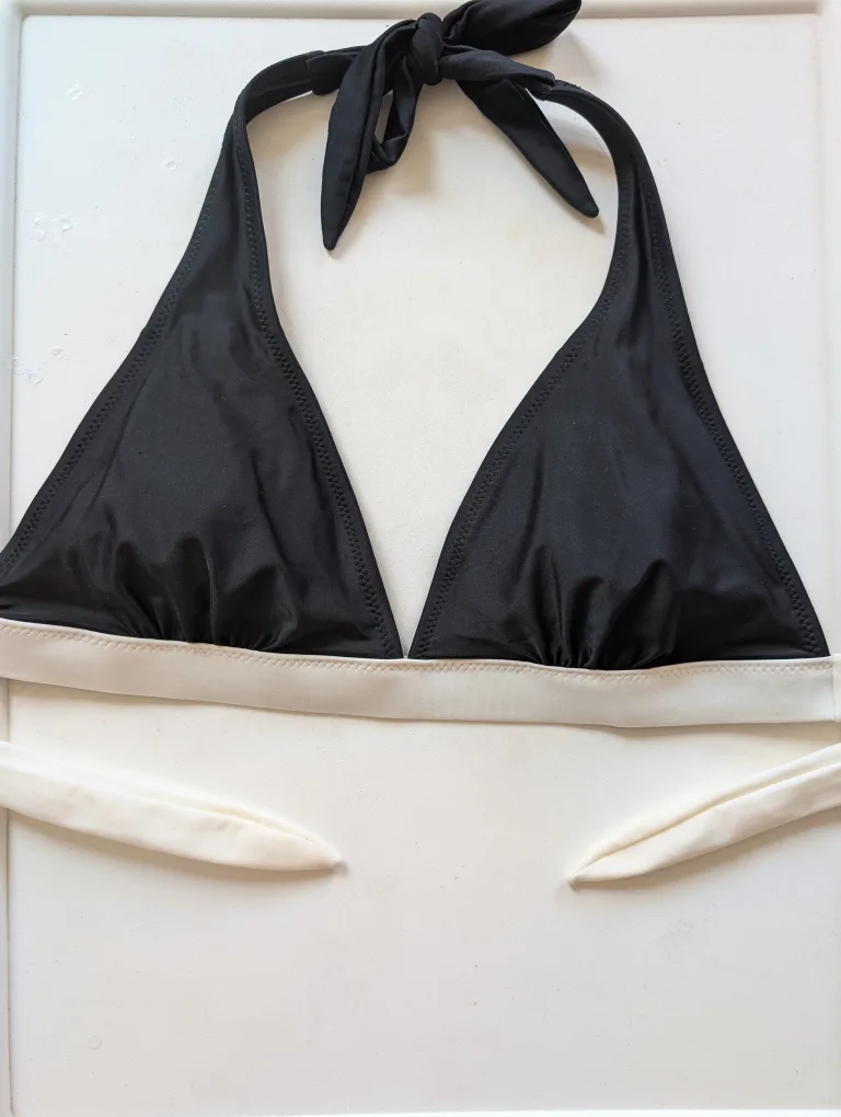 Joe Fresh Black & White Bikini Top🤍🖤 thumbnail