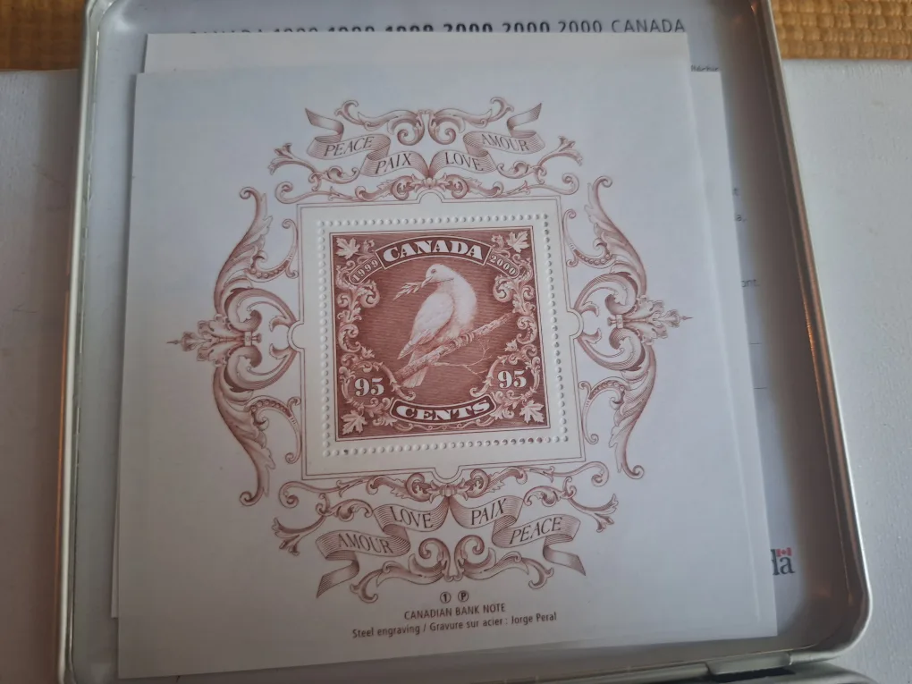 1999-2000 Canada Post Millennium Keepsake Stamps & Coin  Set image indicator(7)