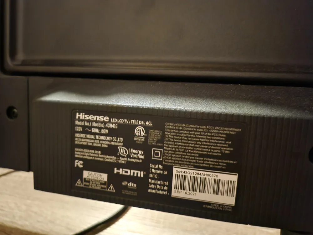 Hisense 43H41G 43" LED LCD TV image indicator(3)