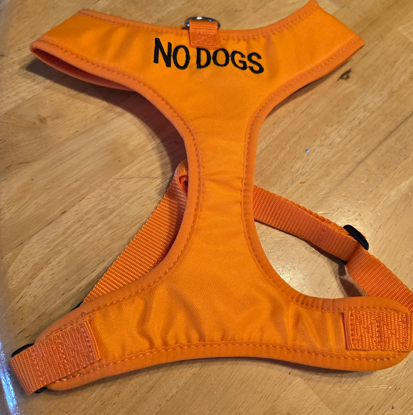Dexil 'No Dogs' Orange Dog Harness - New in Package thumbnail