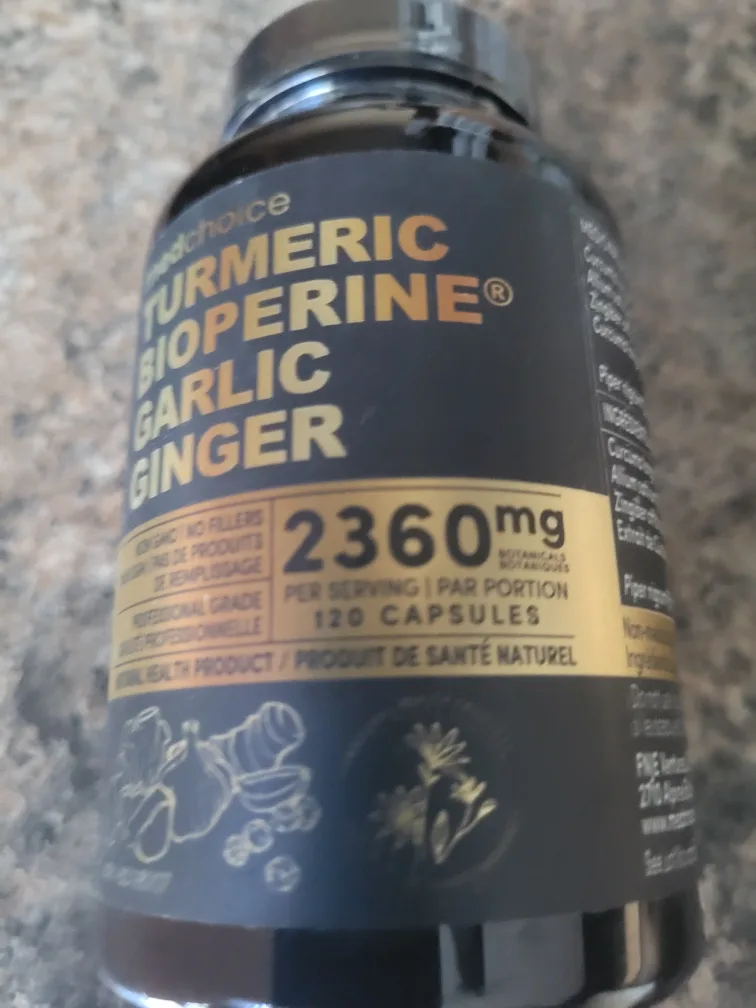 Medchoice Turmeric Bioperine Garlic Ginger Capsules thumbnail