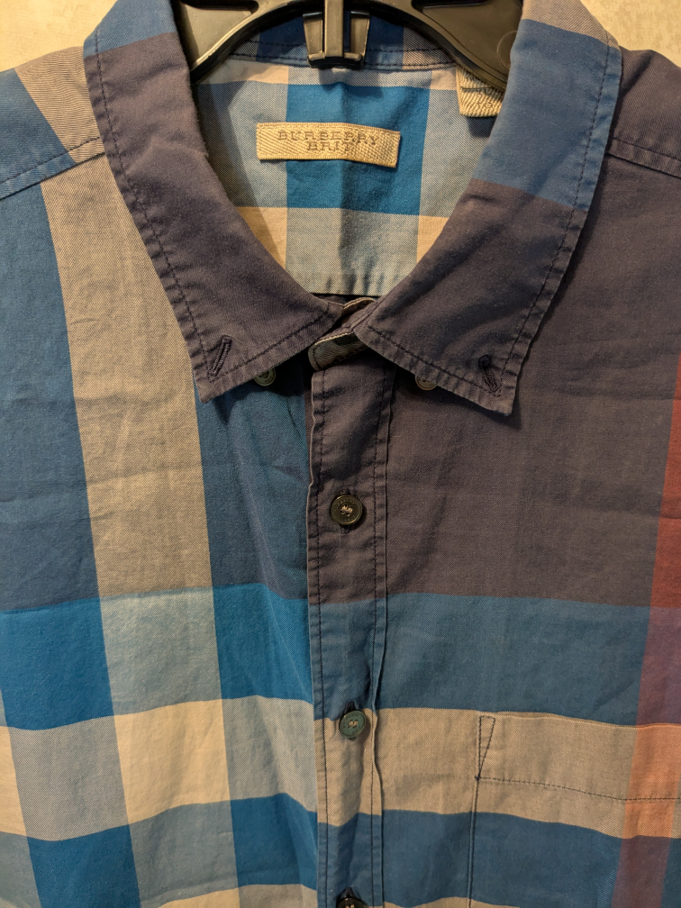 Burberry Stylish Men's Mixed Plaid Button-Up - photo 2