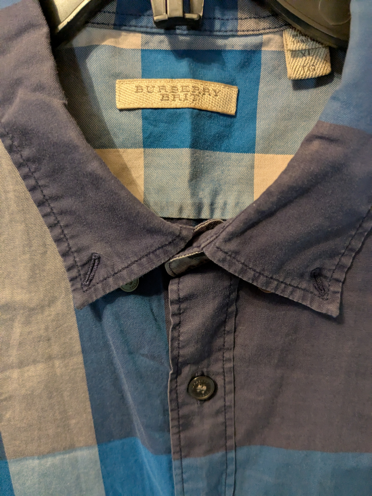 Burberry Stylish Men's Mixed Plaid Button-Up - photo 5