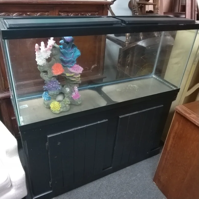 55 galons fish tank whith stand solid wood thumbnail