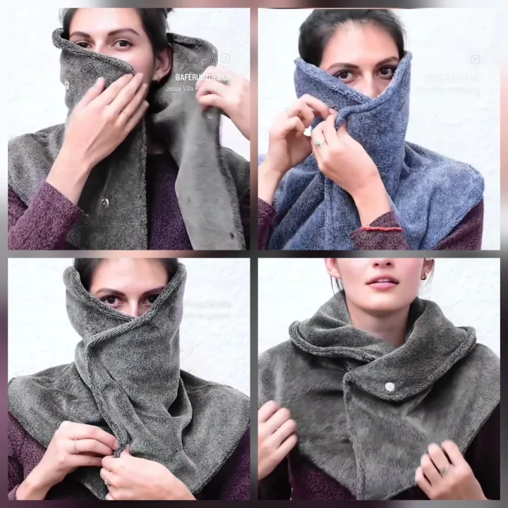 NEW  Faux fur Neck Warmer - Red image indicator(7)