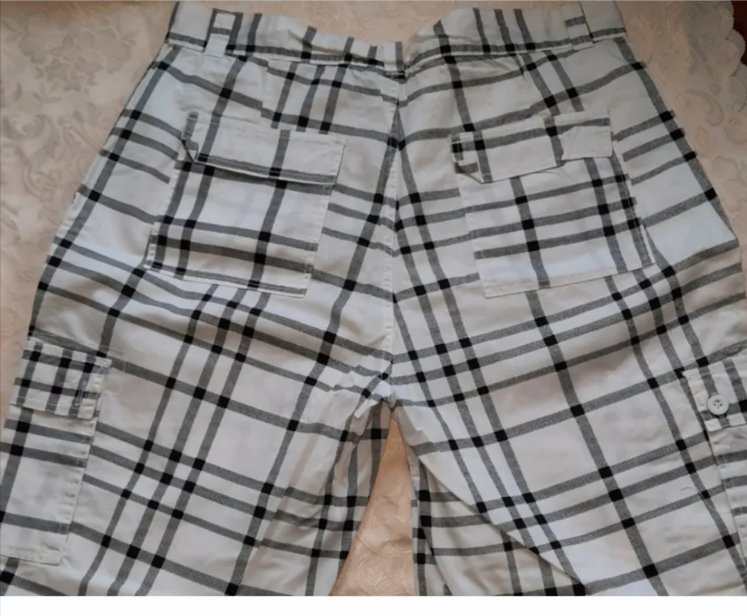 Plaid Cargo Shorts image indicator(2)