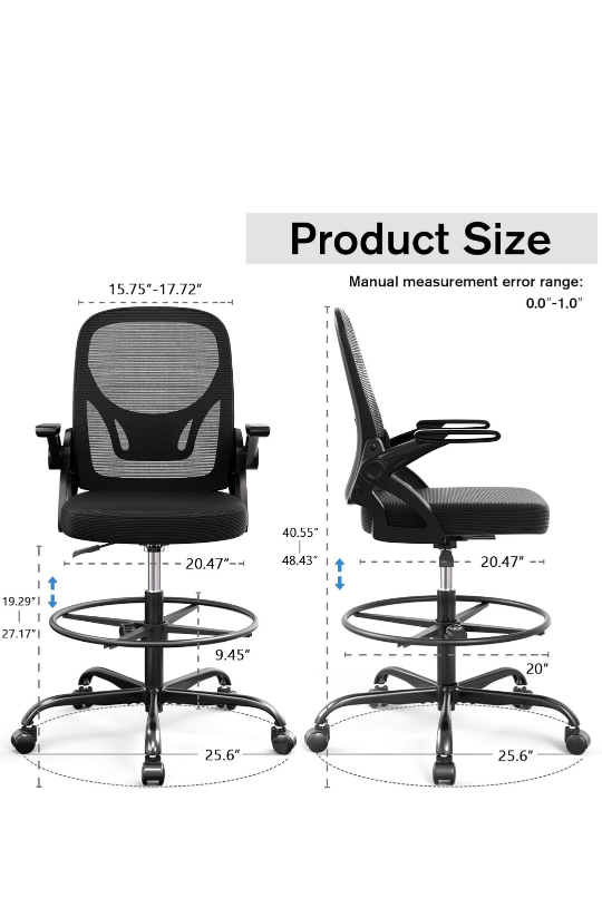 Drafting Chair with Adjustable Arms - photo 2